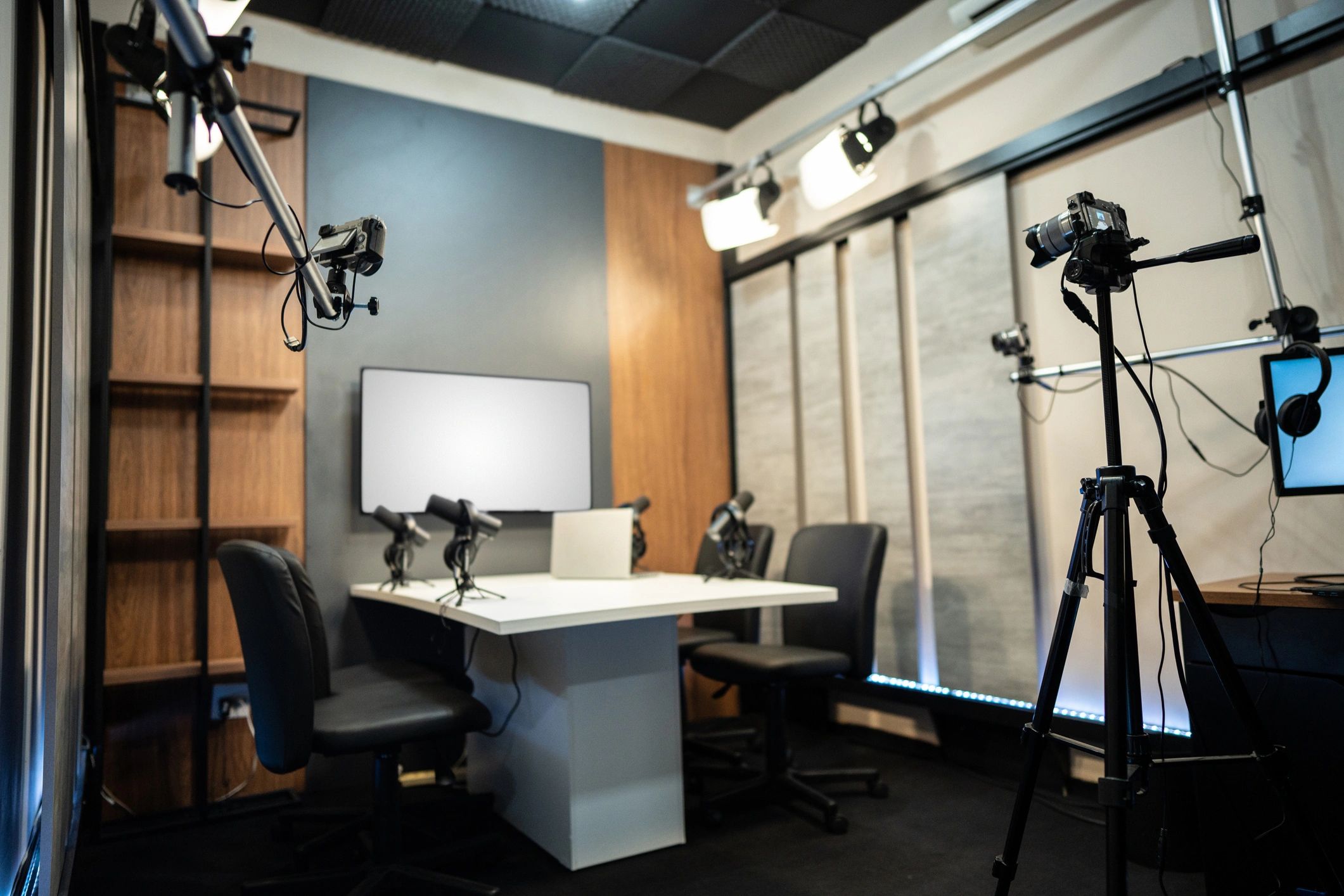 Production studio for live special broadcasts